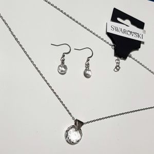 Dainty Crystal Necklace & Earring Set